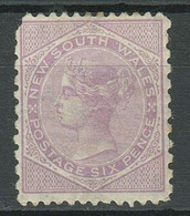 New South Wales 1871 ☀ 6 P.pale Lilac ☀ MH Stamp - Neufs