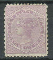 New South Wales 1871 ☀ 6 P.pale Lilac ☀ MH Stamp - Ungebraucht