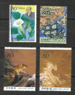 Japon N°2798, 2799, 2801, 2802 Cote 4.75 Euros - Used Stamps