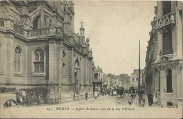 CPA De ROUEN - Eglise St-Sever, Vue De La Rue D'Elbeuf. - Rouen