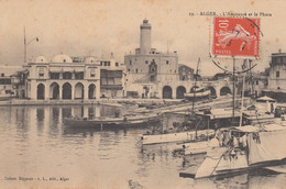 Algérie - Circulée - Alger, L'Amirauté Et Le Phare - Faros