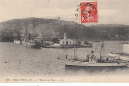 Algérie - Circulée - Philippeville - L'entrée Du Port - Le Phare - Lighthouses