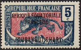 Oubangui - N°  46 * Timbre Du Congo Surchargé - Unused Stamps