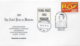 955  Ronald Ross: Prix Nobel De Médecine, 1902 - Nobel Prize In Medicine. Malaria Paludisme Tropical Medicine - Krankheiten
