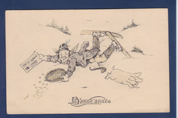 CPA Cochon Pig Caricature Satirique Non Circulé Ski Sport D'hiver Vienne BKWI 2946-1 - Schweine