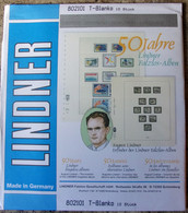 Lindner - Feuilles NEUTRES LINDNER-T REF. 802 101 P (1 Poche) (paquet De 10) - A Nastro