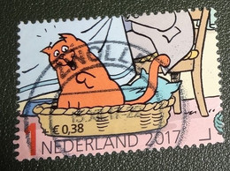 Nederland - NVPH - 3586f - 2017 - Gebruikt - Cancelled - Kinderzegels - Kruis - Jan Jans Kinderen - Kat In Mand - Poes - Oblitérés