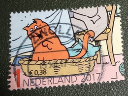Nederland - NVPH - 3586f - 2017 - Gebruikt - Cancelled - Kinderzegels - Kruis - Jan Jans Kinderen - Kat In Mand - Poes - Gebruikt