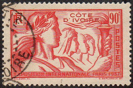 Détail De La Série Exposition Internationale De Paris Obl. Cote D'ivoire N° 137 - 1937 Exposition Internationale De Paris