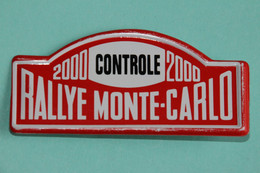 Broche " RALLYE MONTE-CARLO - Contôle - Car Racing - F1