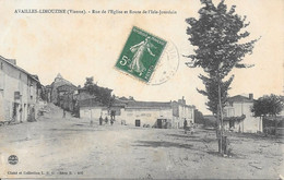 86 - AVAILLES LIMOUZINE - RUE DE L'EGLISE ET ROUTE DE L'ISLE JOURDAIN - Availles Limouzine