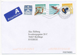 Mi 1910-1912 Cover Abroad / Lobster, Scampi, Shrimp, Mussel - 6 April 2017 Sydjyllands Postcenter - Lettres & Documents