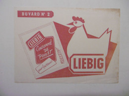 Buvard Thème Potages Et Sauces LIEBIG Consommé De Poulet - Soep En Saus