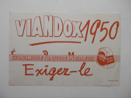 Buvard Thème Potages Et Sauces VIANDOX 1950 Bouillon Familial - Sopas & Salsas