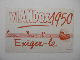 Buvard Thème Potages Et Sauces VIANDOX 1950 Bouillon Familial - Soups & Sauces