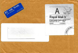 GRAN BRETAGNA - 2017 Lettera Air Mail Per Italia Con Etichetta Royal Mail Postage Paid Con Regina Elisabetta - 3750 - Briefe U. Dokumente