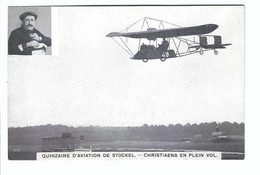 Stokkel  -  Stockel  -   QUINZAINE D'AVIATION DE STOCKEL - CHRISTIAENS EN PLEIN VOL      VED - Woluwe-St-Pierre - St-Pieters-Woluwe