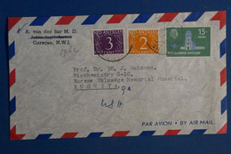 AC5  ANTILLES NEERLANDAISES  BELLE LETTRE  1962  CURACAO  POUR   AUGUSTA  + AFFRANCHISSEMENT PLAISANT - Curaçao, Nederlandse Antillen, Aruba