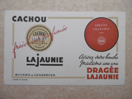 Buvard Thème Sucreries Et Gâteaux : Dragées CACHOU LAJAUNIE Pharmacien Rue D'Aubuisson à TOULOUSE - Dulces & Biscochos