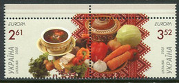 UKRAINE 2005 Europa Gastronomy Ex Booklet MNH / **.  Michel 721-22 - Ukraine
