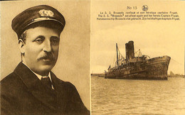 035 188 - CPA- Belgique - Le S. S. Brussels Renfloué Et Son Héroïque Capitaine Fryatt - Zeebrugge