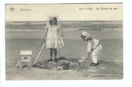 Wenduine Wenduyne     Sur La Plage - Les Enfants Au Jeu  STAR 1090     1911 - Wenduine
