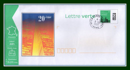 PAP Repiqué 20ème Anniversaire W.T.C. 11 Septembre 2021 (N° 2/3 Au Verso (Rare) Twin Towers 11/9 - PAP : Sovrastampe Private