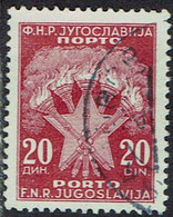 Jugoslawien 1946, Porto, MiNr 96, Gestempelt - Portomarken