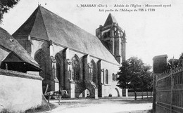 CPA    -    MASSAY   -      ABSIDE DE L ' EGLISE - Massay