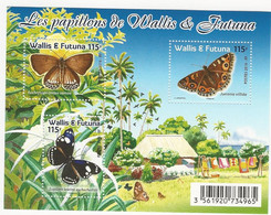 W Et F - 2016 - Les Papillons De Wallis Et Futuna - F855 ** - Blocks & Sheetlets