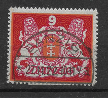 Danzig,  Gestempelter Wert Der Großes-Wappen- Ausgabe Vom 1. Februar 1922 - Coordination Sectors