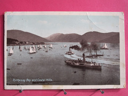 Visuel Très Peu Courant - Ecosse - Rothesay Bay And Cowal Hills - 1914 - Joli Timbre - R/verso - Argyllshire