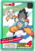 Carte DRAGON BALL Z - POWER LEVEL 4 -  GOKU Et KRILIN Deux Attaques Simultanées  - DAG2 - - Dragonball Z