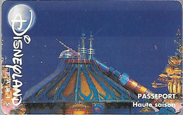 PASS-DISNEYLANDPARIS -1996-SPACE MOUNTAIN-ADULTE-V° N° S 049611 Horizontal En Haut-Gratuit Apres Fermeture--TBE- - Disney-Pässe