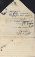 Guerre 40 Correspondance Prisonnier De Guerre Italien Cachet P.O.W. E.A.F. 359 Burguret Kenya Censures Italie Angleterre - Kenya & Oeganda