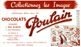 Buvard Chocolats Poulain  21 Chansons Nouvelles  : Pour Que ça Me Donne Du Courage - Chocolat