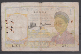 INDOCHINE  CAMBODGE LAOS VIETNAM  Banknote BLUE NUMERAL 1  PICK N°52  F - Indochina
