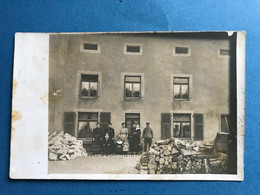 Guessling 190x Près De Faulquemont Carte Photo Famille Vue Devant Maison - Faulquemont