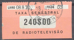 PORTUGAL  Early   Revenue Used Taxa Semestral Radio Televisão Tv Tax - Gebruikt