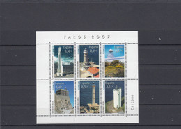 Espagne - Année 2007 - Neuf** - Bloc Feuillet - Phares, Lighthouse, Leuchtturm - Phares