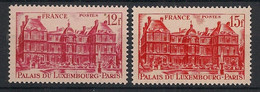 France - 1948 - N°Yv. 803 à 804 - Palais Du Luxembourg - Neuf Luxe ** / MNH / Postfrisch - Unused Stamps
