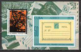 CUBA - 1978 - ESPOSIZIONE FILATELICA  L'AVANA - SOUVENIR SHEET - MH - Nuovi