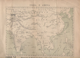 Itinerario De Bento De Goes - Mapa De India E China - Topographical Maps