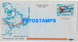 171168 SPAIN ESPAÑA MADRID COVER AEROGRAMA YEAR 1926 MAP MAPA POSTAL STATIONERY NO POSTCARD - Otros & Sin Clasificación