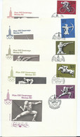 USSR / Russia - LOT - 5 FDC - 1977 Olympic Games - Moscow 1980, USSR - Summer 1980: Moscow