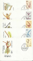 USSR / Russia - LOT - 5 FDC - 1979 Olympic Games - Moscow 1980, USSR - Gymnastics - Summer 1980: Moscow