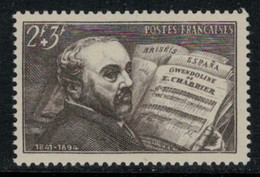 France // 1942 // 100 Ans De La Naissance D'Emmanuel Chabrier, Neuf** MNH N0.542 Y&T (sans Charnière) - Nuevos