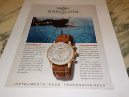 ANCIENNE PUBLICITE MONTBRILLANT ET LA MONTRE BREITLING 1997 - Autres & Non Classés