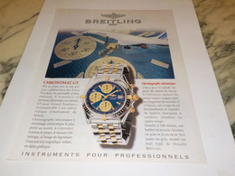 ANCIENNE PUBLICITE CONCORDE ET LA MONTRE BREITLING 1997 - Autres & Non Classés