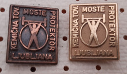 Weightlifting Moste Protektor Ljubljana Slovenia Pins - Weightlifting